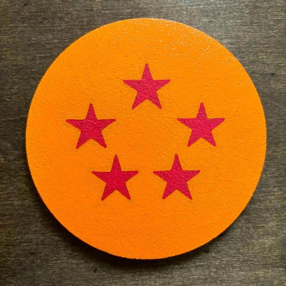 Dragon Ball Painted Coasters Lot of 7